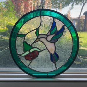 Cute stained glass window art
